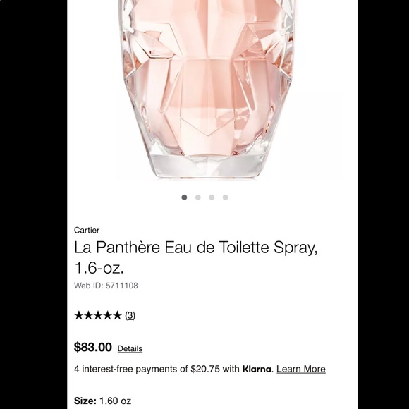 Cartier La Panthère Eau de Toilette Spray - Picture 4 of 4